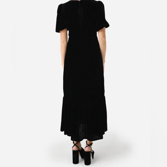 Black Velvet Esther Dress | RHODE | Size 0 - Picture 4 of 5